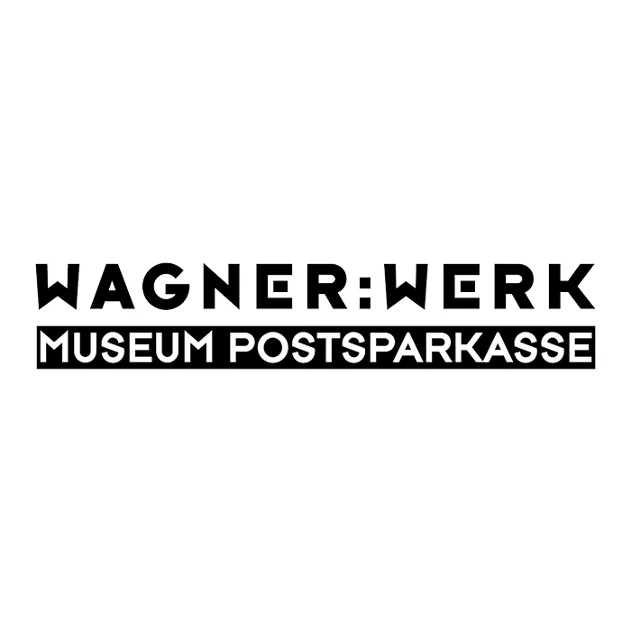Ein Logo von Pixelflüsterer designen lassen, wie „WAGNER:WERK MUSEUM POSTSPARKASSE“ mit „WAGNER:WERK“ in einer größeren, stilisierten Schrift und „MUSEUM POSTSPARKASSE“ in einer kleineren, fetten Schrift darunter. Schwarzer Text auf weißem Hintergrund. Es ist ein inspirierendes Beispiel für alle, die ein Logo entwerfen lassen möchten. © Pixelflüsterer