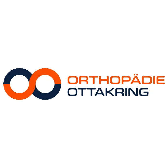 Ein Logo von Pixelflüsterer designen lassen, wie „ORTHOPÄDIE OTTAKRING“. Der Ansatz resultiert in zwei ineinandergreifenden Kreisen, einem orangen und einem marineblauen, die ein Unendlichkeitssymbol bilden. Rechts von diesem Symbol steht der Text „ORTHOPÄDIE OTTAKRING“ mit „ORTHOPÄDIE“ in Orange und „OTTAKRING“ in Marineblau. © Pixelflüsterer